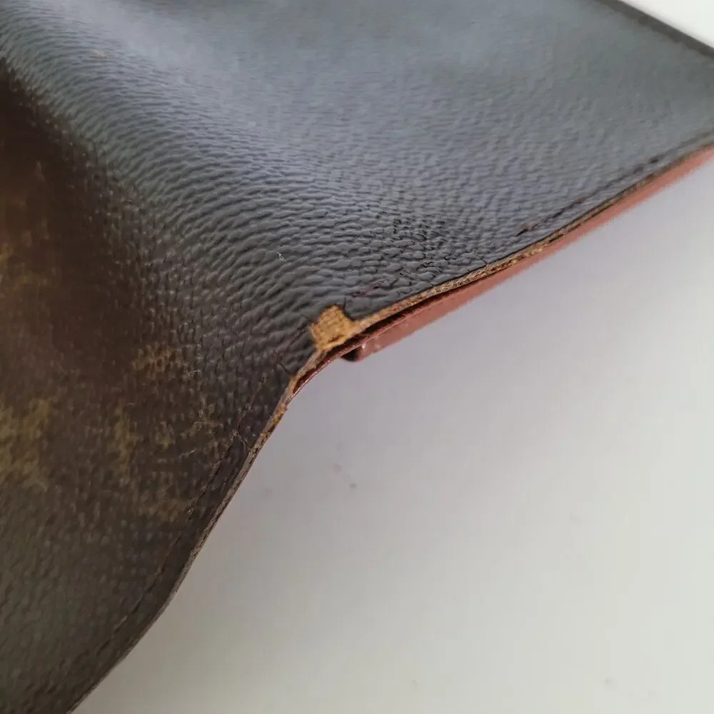 Vintage‎ Louis Vuitton Men's LV Brown Bi-Fold Leather Wallet Monogram Classic
